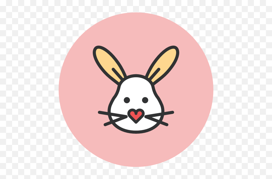Cartoonrabbitheadnoserabbits And Hareswhiskerssnout - Bunny Icon Emoji,Bunny And Egg Emoji