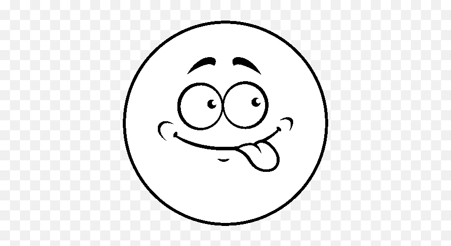 Smiley Sticking The Tongue Out Coloring Page - Coloringcrewcom Drawing Emoji,Tongue Out Emoji