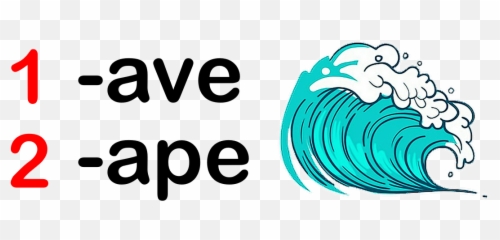 Ape - Ase Ate Ave Baamboozle Cute Ocean Wave Clipart Emoji,Ape Emoji Code