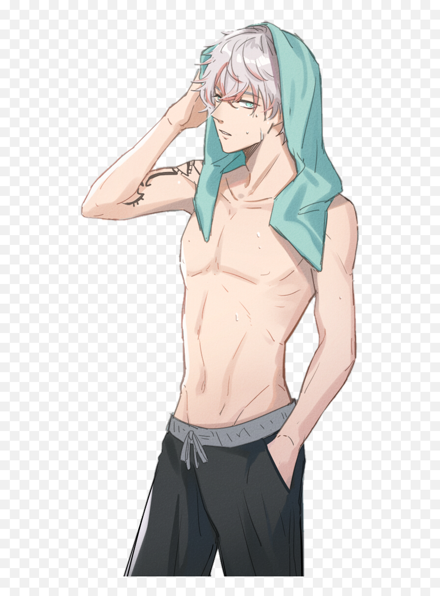 The Most Edited Saeran Picsart - Hombres En Toalla Anime Emoji,Ray Mystic Messenger Emoticons