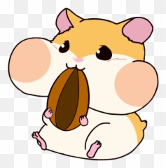 Hamstercute Hamsterchallenge Sticker By Unknown - Animated Cartoon Kawaii Cute Hamster Cute Emoji,Hamaster Emoji