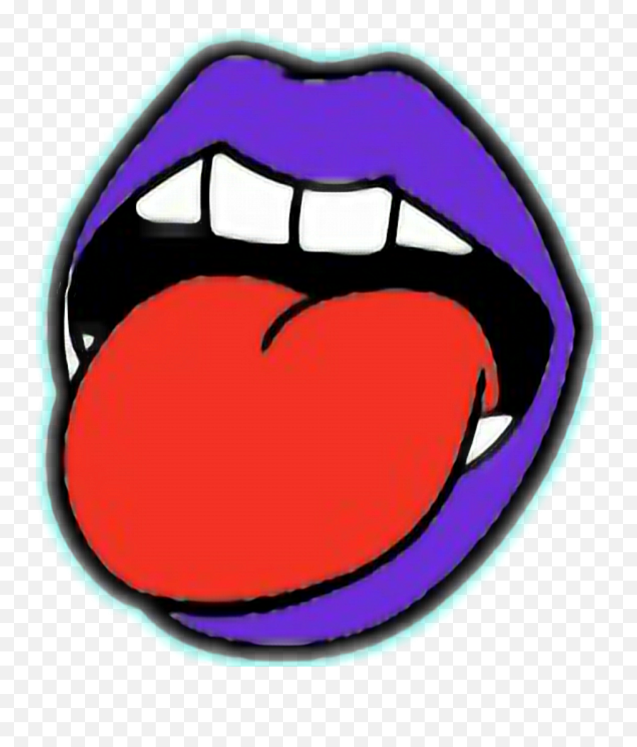 Lengua Sticker Clipart - Full Size Clipart 3331394 Emoji,Emoji With Teeth On Snapchat
