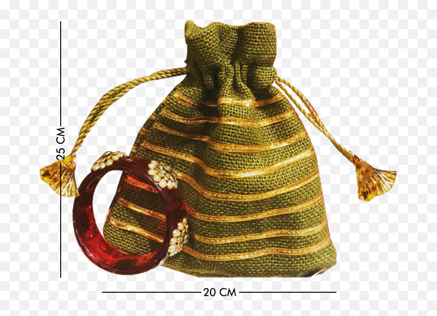 Jute Big Gota Pouches - Green Emoji,Gota Emojis