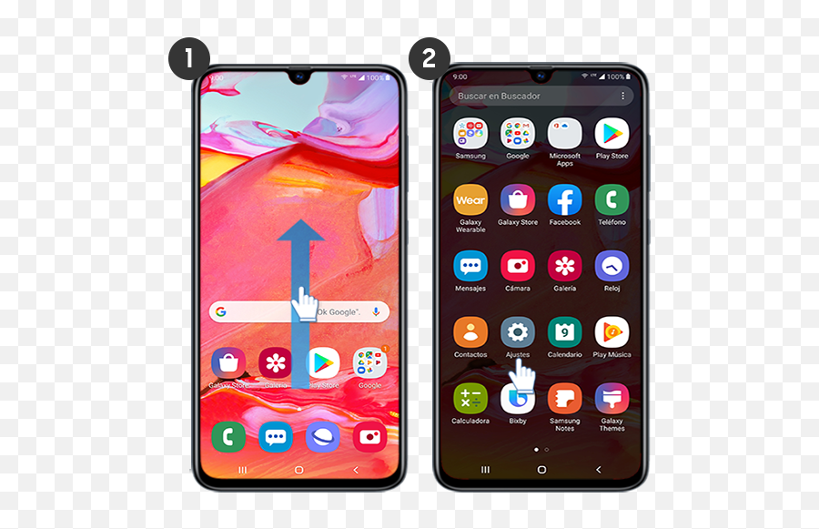 Galaxy A70 - Cómo Configurar Los Colores Negativos De La Emoji,Como Poner Emojis En Mi Nombre De Facebook Android