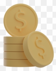 Premium Dollar Coins 3d Illustration Download In Png Obj Or Emoji,Coin Emoji