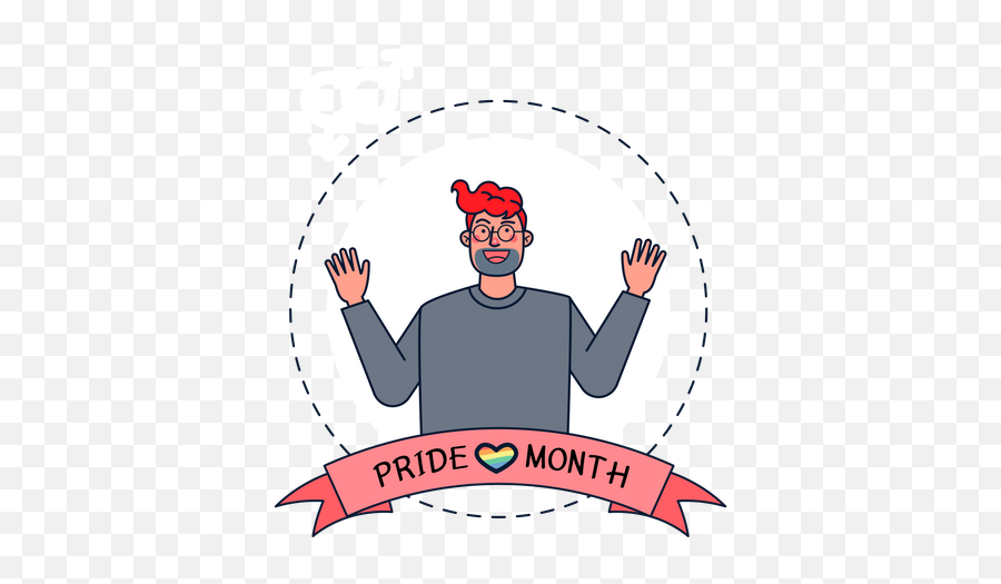 Lgbt Flag Icon - Download In Flat Style Emoji,Lesbian Pride Emoji