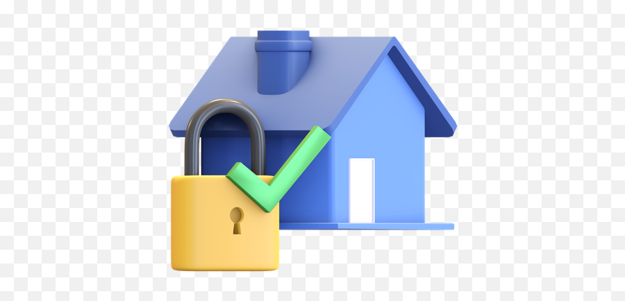 Safe House 3d Illustrations Designs Images Vectors Hd Emoji,House And Key Emoji