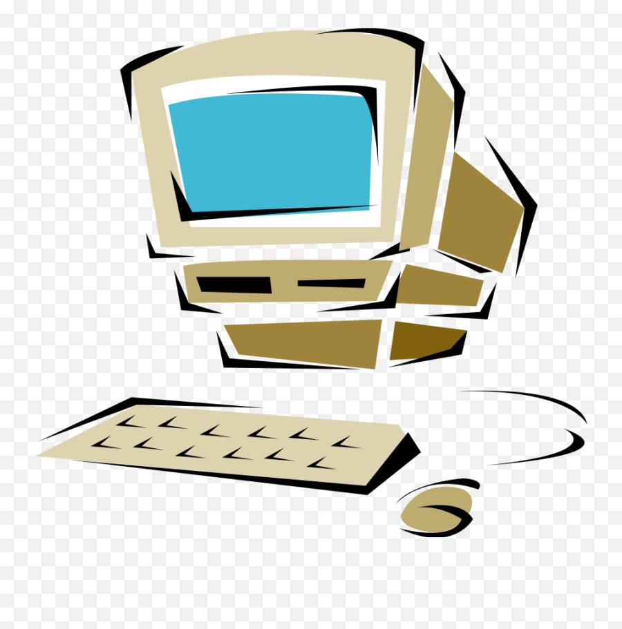 Computer Clipart Free Images - Clipartix Emoji,Old Pc Emoji