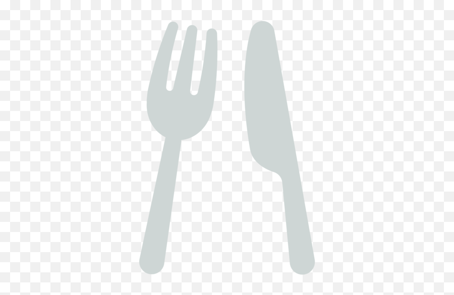 Fork And Knife Emoji - Tenedor Emoji,Fork Emoji