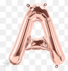 34 Letter - A Rose Gold Shape Qualatex Foil Balloon Rose Gold Balloon Letter A Png Emoji,Girly Emoji Party Supplies