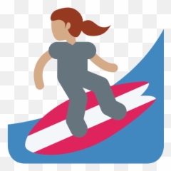 U200d Woman Surfing Emoji With Medium Skin Tone Meaning - Skin,Goal Light Emoji