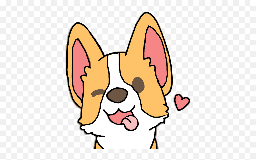 Kawaii Cute Easy Drawings Emoji,Corgi Emoji