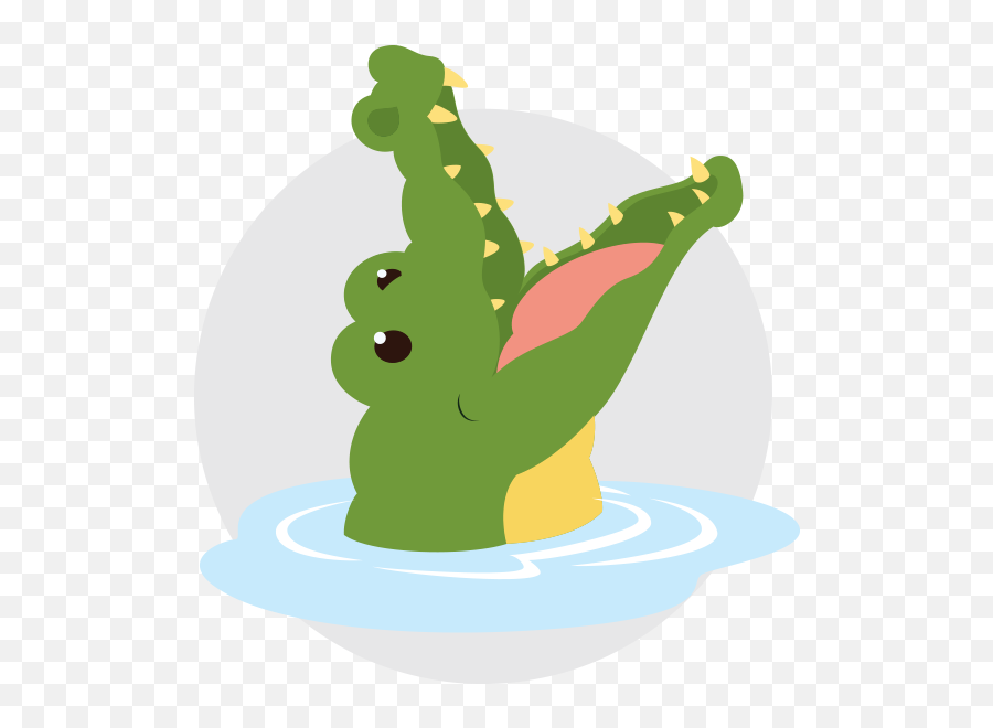 Level 1 Crocodile - Crocodile Open Mouth Cartoon Clipart Crocodile In A River Cartoon Emoji,Gators Emoji