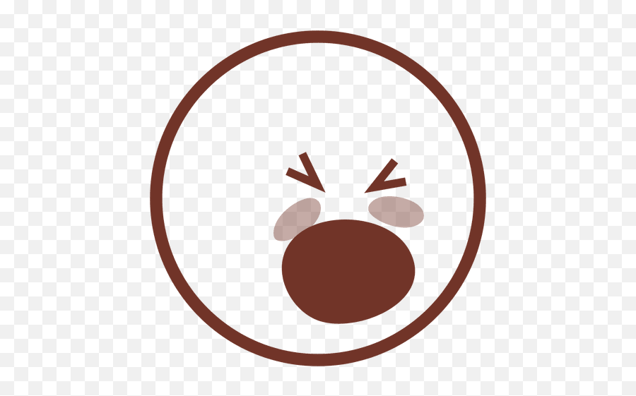 Emoticon De Boca Abierta Enojado De Dibujos Animados - Enojado Dibujo Png Emoji,Emoji Enojado