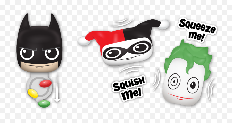 Radz Foamz Emoji Blind Bags Candy - Batman,Emoji Keychains Blind Bag