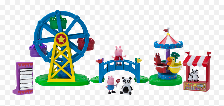 Peppa Pig Fun Fair Playset - Peppa Pig Fun Fair Book Emoji,Emoji Toys Walmart