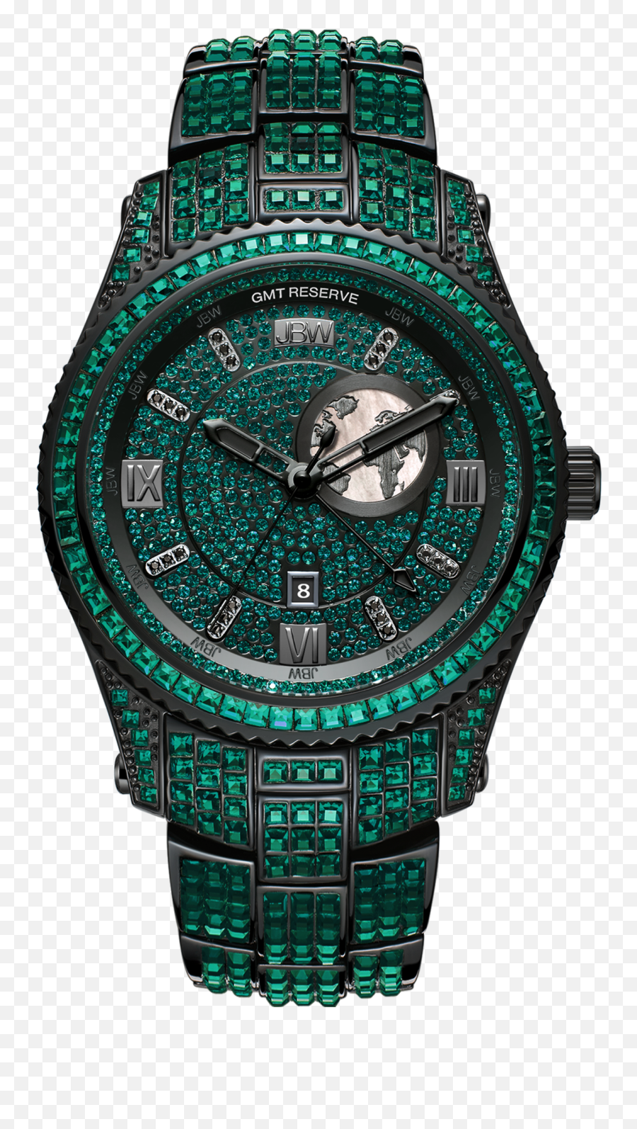 Reserve Jet Setter Gmt - Jbw Reserve Watch Emoji,How Does Emerald Left Green Affect Emotions