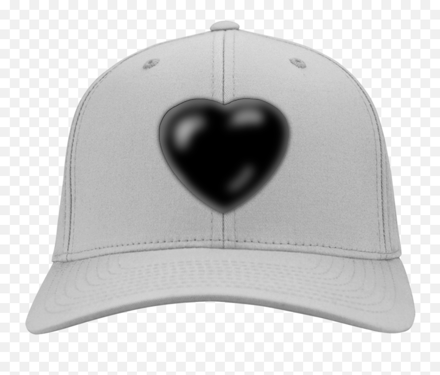 Black Heart Adjustable Twill Hat - Unisex Emoji,Gift With Heart Emojis