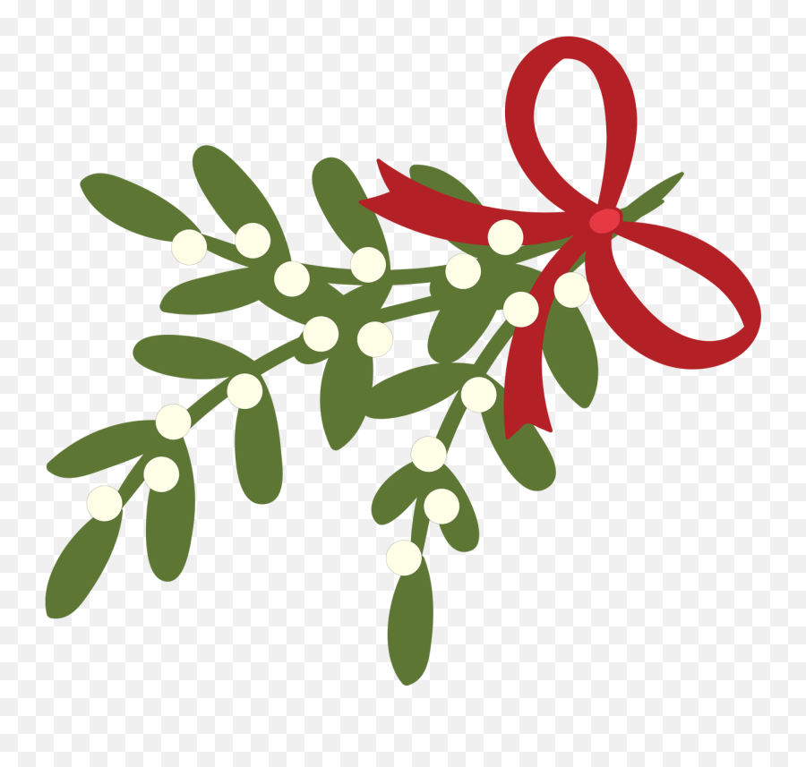 Mistletoe Clipart File Mistletoe File Transparent Free For - Mistletoe Clipart Emoji,Gif Emojis Under A Mistletoe