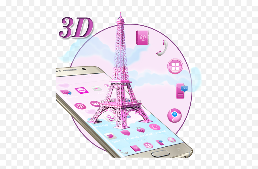 3d Pink Paris Eiffel Tower 1118 Apk Download - Pinkparis Girly Pink Eiffel Tower Emoji,Is There An Eiffel Tower Emoji