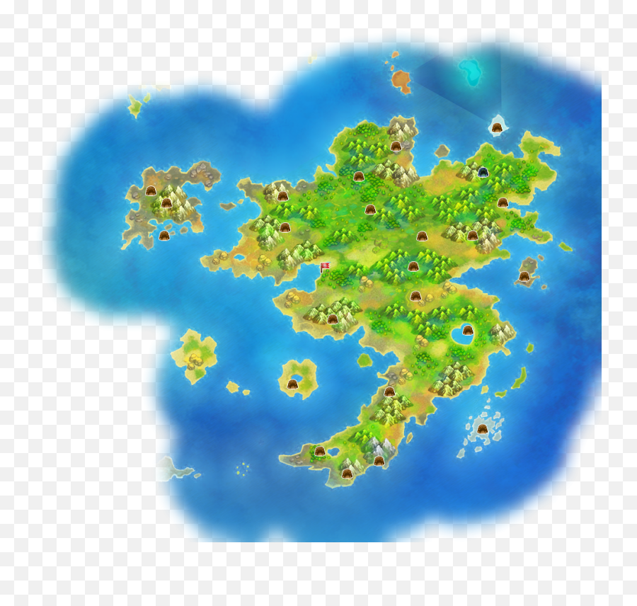 Grass Continent - Pmd Grass Continent Map Emoji,Pokemon Generation 6 Pokemon Super Mystery Dungeon Emotions