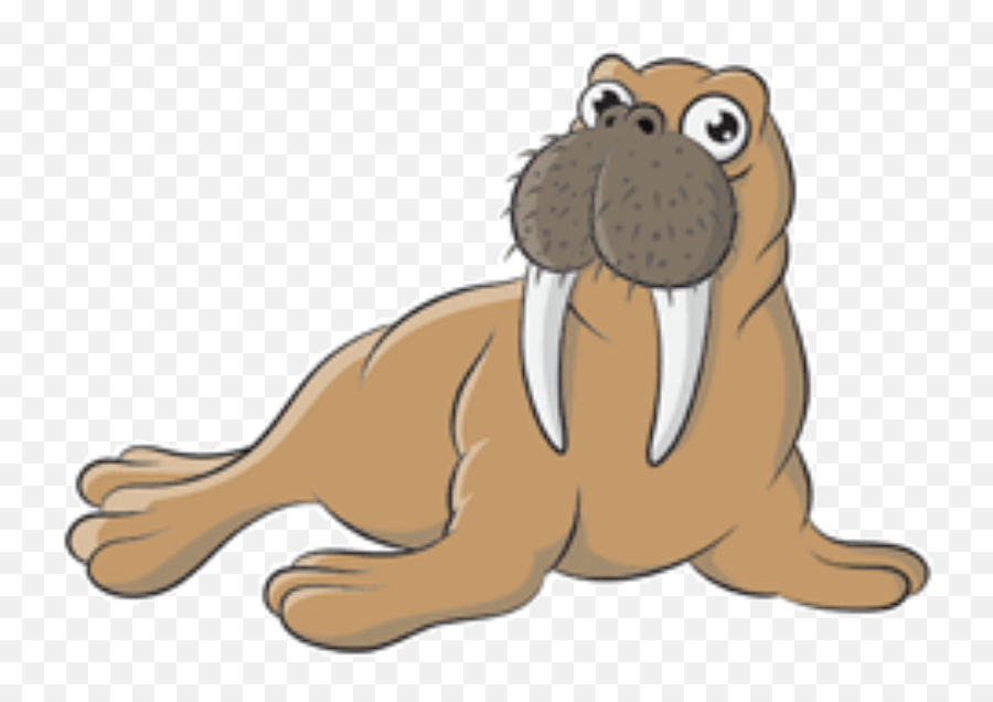 Walrus Sticker - Draw A Cartoon Walrus Emoji,Walrus Emoji