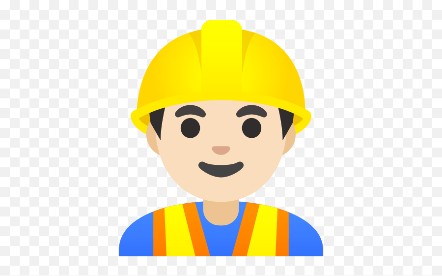 Trabalho E Tom De Pele Claro - Construction Worker Emoji Transparent,Emoji De Bandeiras Para Copiar