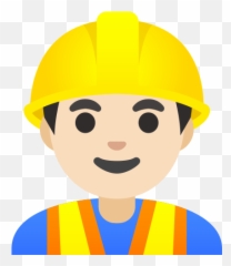 Trabalho E Tom De Pele Claro - Construction Worker Emoji Transparent,Emoji De Bandeiras Para Copiar
