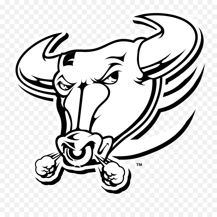 Buffalo Transparent Black And White - Buffalo Bulls Logo Black And White Emoji,Buffalo Bills Emoji