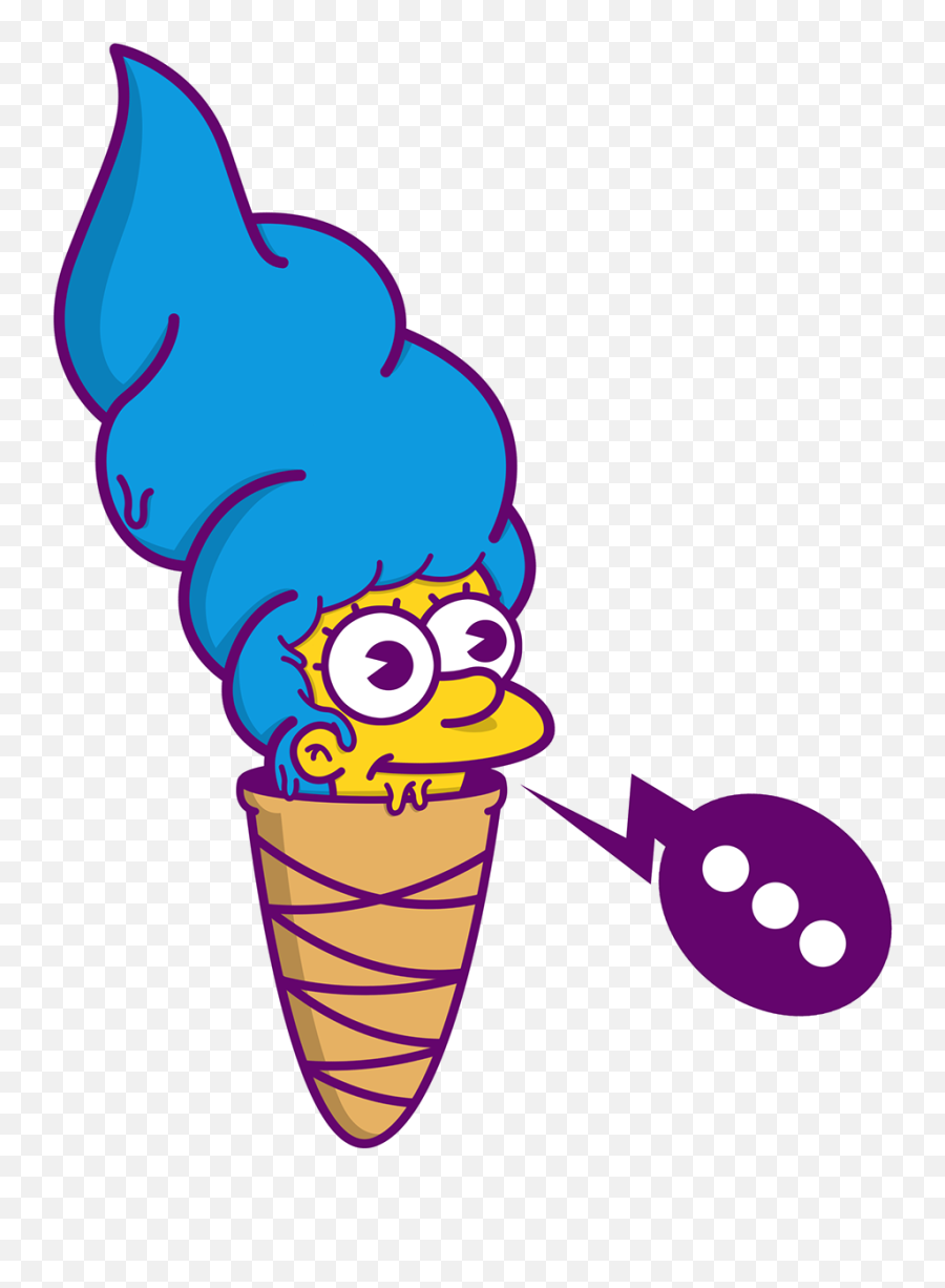110 Ideas De Los Simpson - Simpsons Lisa Ice Cream Emoji,