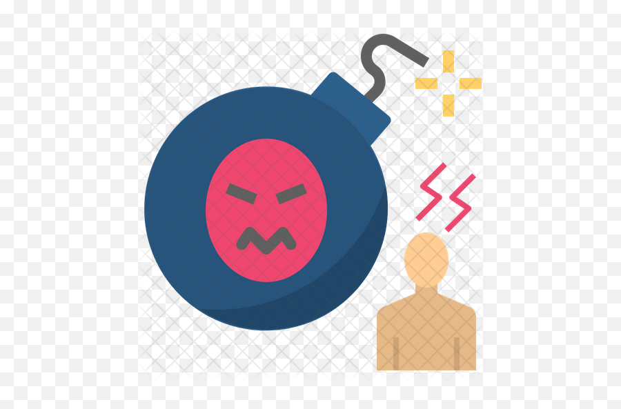 Stress Icon - Explosive Emoji,Burden Of Emotions 3d File