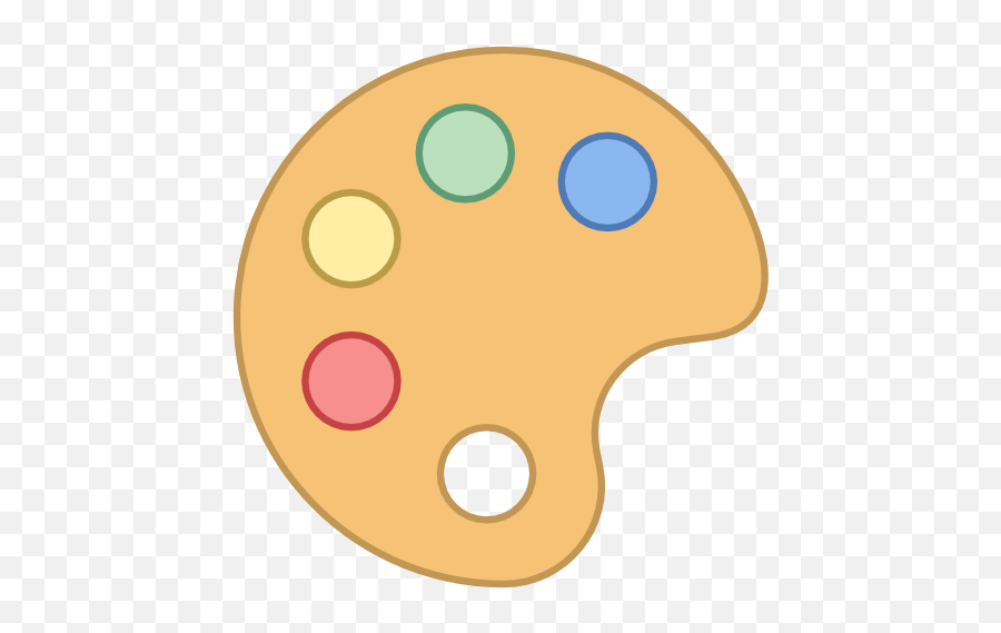 Paint Palette Color Free Icon Of - Simple Paint Palette Clipart Emoji,Painting Palette Emoticon