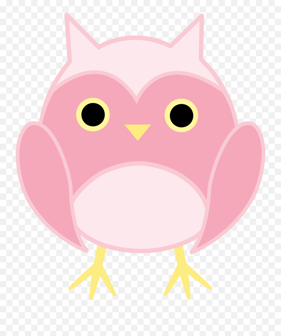 Owl Cuteness Clip Art - Pastel Pink Cartoon Transparent Emoji,Pink Owl Emoticon
