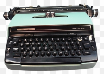 1963 Scm Blue Electric Typewriter - Olivetti Lettera 32 Emoji,
