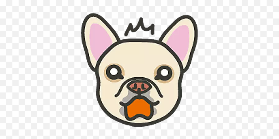 French Bulldog - Stickers For Whatsapp Happy Emoji,Tumblr Emotion Stickers