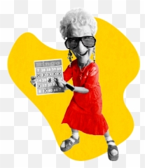 Bingo From Evenchilada - Old Lady Bingo Caller Emoji,Emotions Movie Bingo