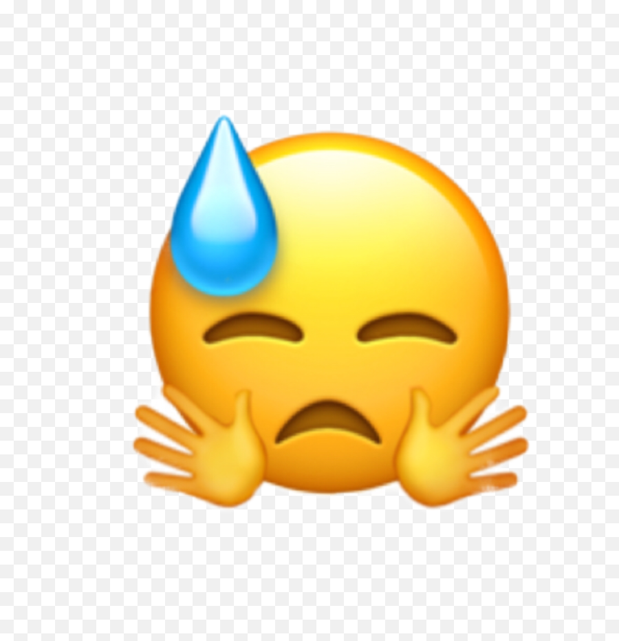 Discover Trending Brauch Stickers Picsart Emoji,Cold Sweat Emoticon