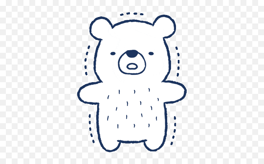 White Bear Sticker - White Bear Freeze Descubre U0026 Comparte Emoji,Sparkly Bear Emoticon