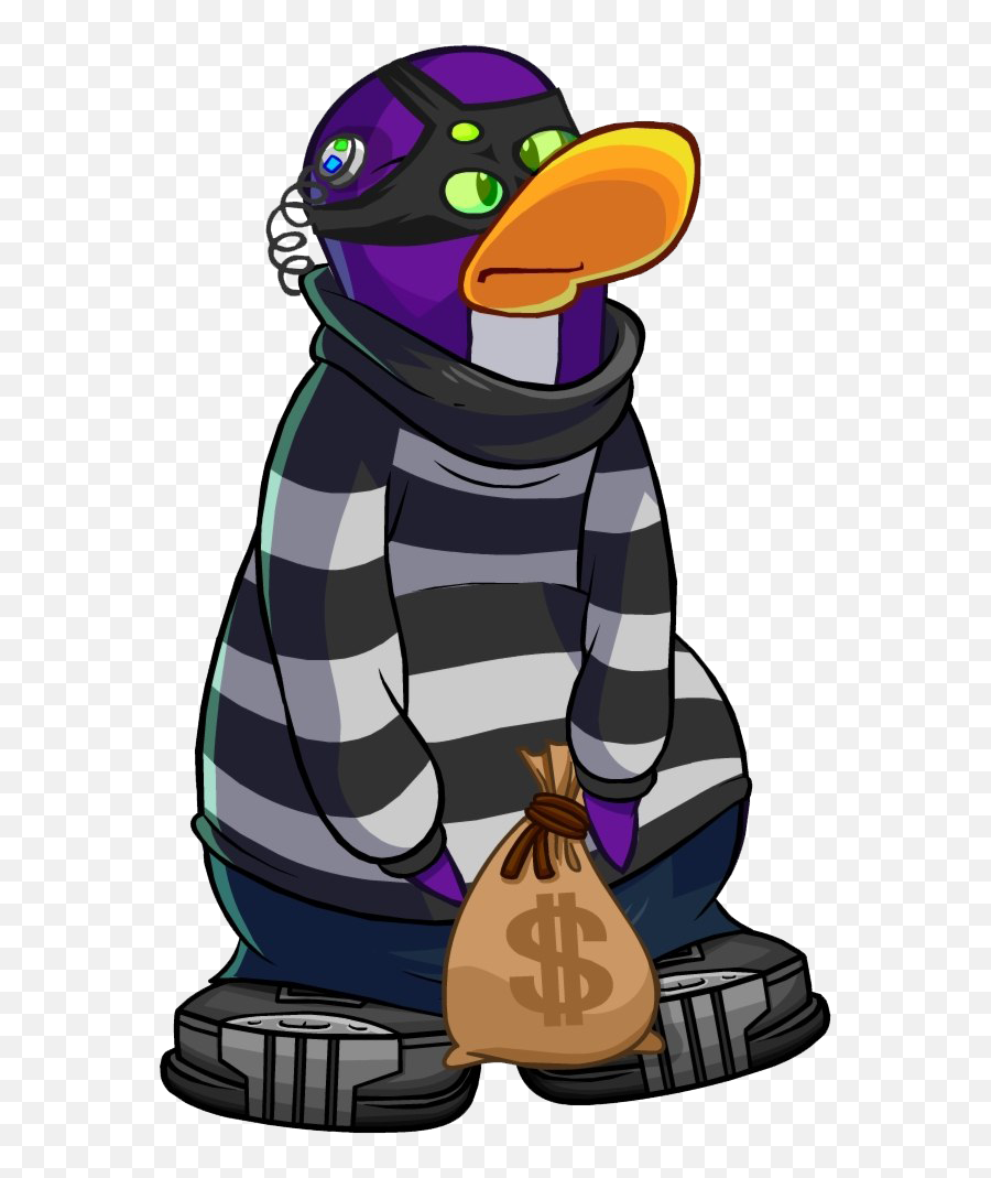 Robber Pics - Club Penguin Robber Clipart Full Size Emoji,Robbery Emoticon