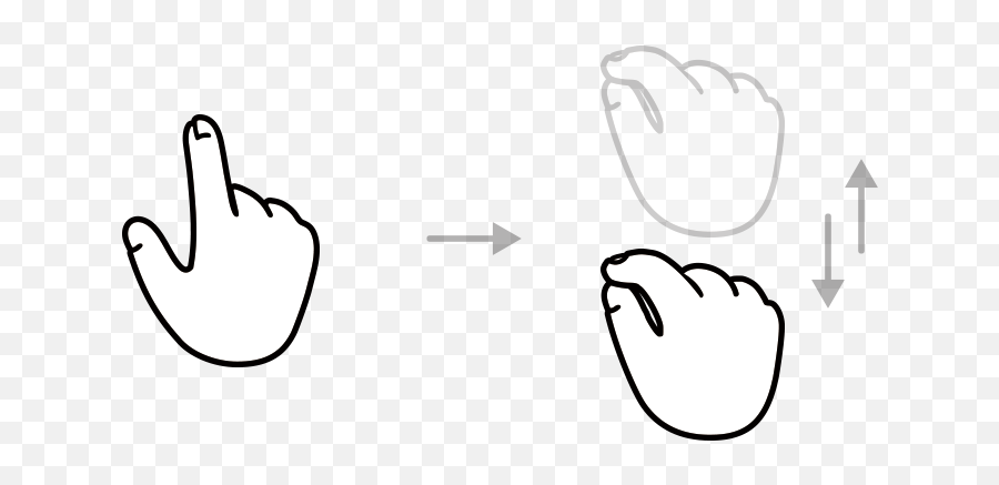 Basic Gestures U2013 Xrspace Emoji,Black Finger Emoji Pointing Down