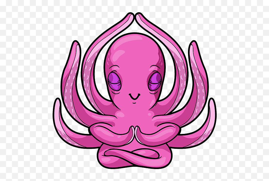 Octopus At Yoga Exercise Puzzle Emoji,Octopus Network Emoji