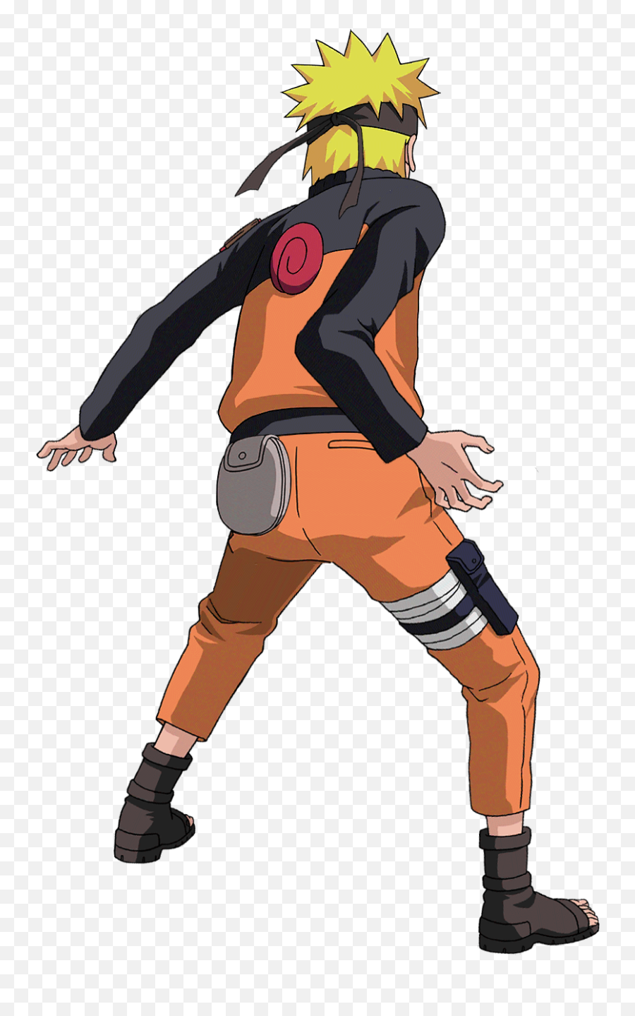 Naruto Backside Render - Naruto Back Side Full Body Emoji,Naruto Emojis Android