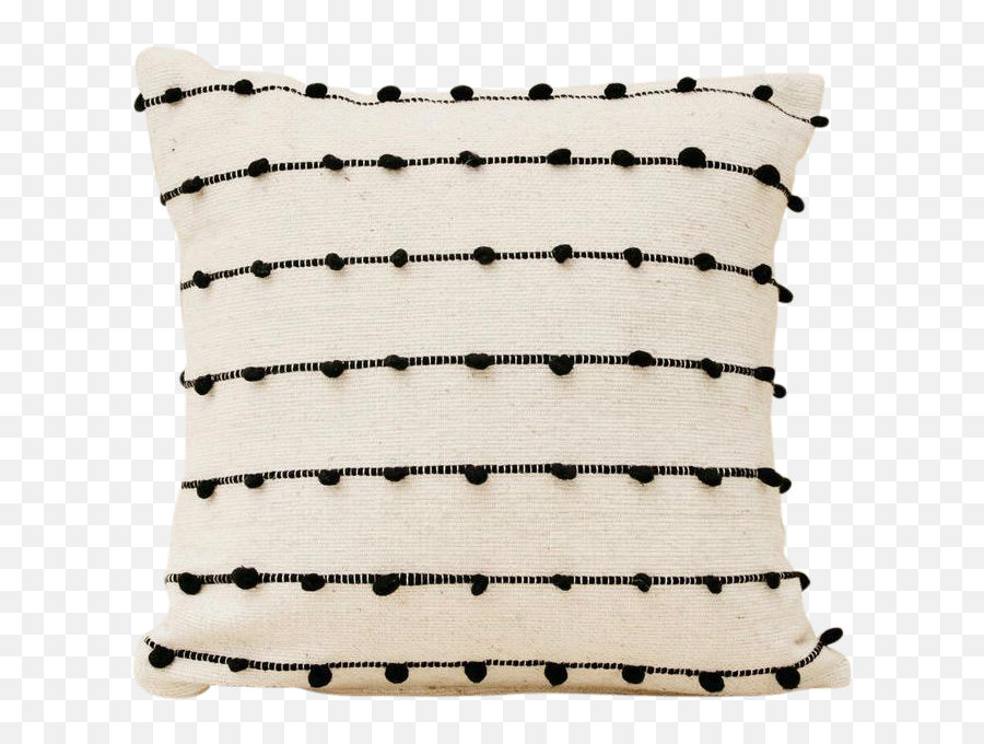 Black Textured Organic Wool Pillow - Decorative Emoji,Emoji Bedding Target