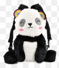 Back To School Supplies And Bags - Panda Furry Backpack Emoji,Emoji Backpacks For School
