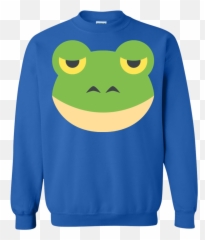 Frog Face Emoji Sweatshirt U2013 That Merch Store - Sweater,Ninja Emoji