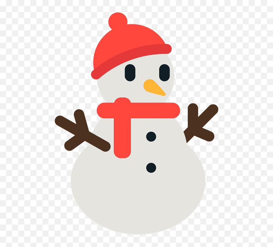 Snowman Without Snow Emoji Clipart - Emoji No Background Winter Kids,Snowman Emoji With Snow