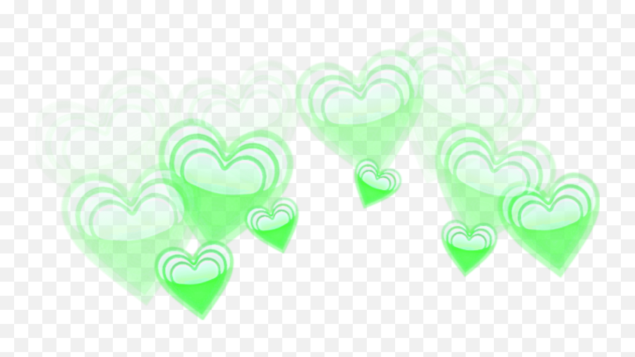 Emoji Green Heart Crown Png Png Image - Green Heart Crown Transparent Background,Crown Emoji