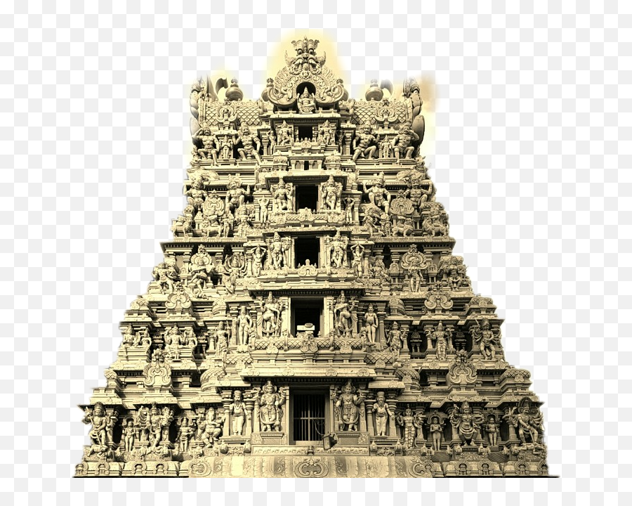 Aztec Sticker By Sge - Meenakshi Amman Temple Emoji,Aztec Emoji