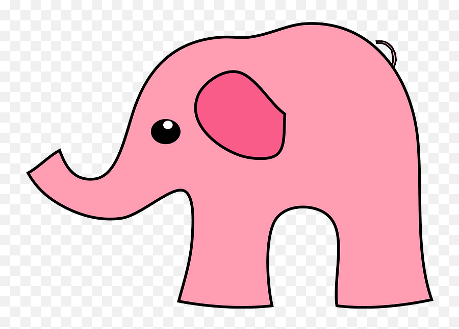 Pink Elephant Clipart Free Download Transparent Png - Animal Figure Emoji,Baby Elephant Emoji