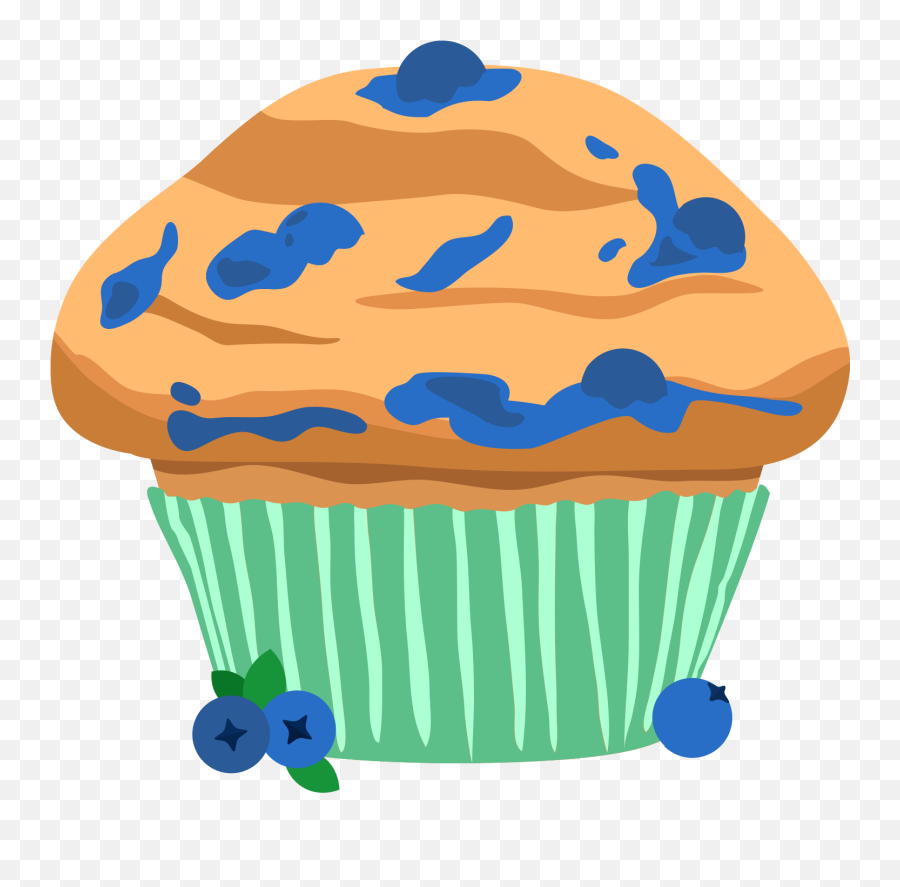 Wild Blueberry Muffins - Transparent Background Blueberry Muffin Clipart Emoji,Muffin Emoticon